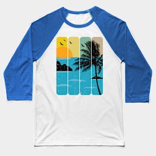 Sunset Beach Vintage Baseball T-Shirt